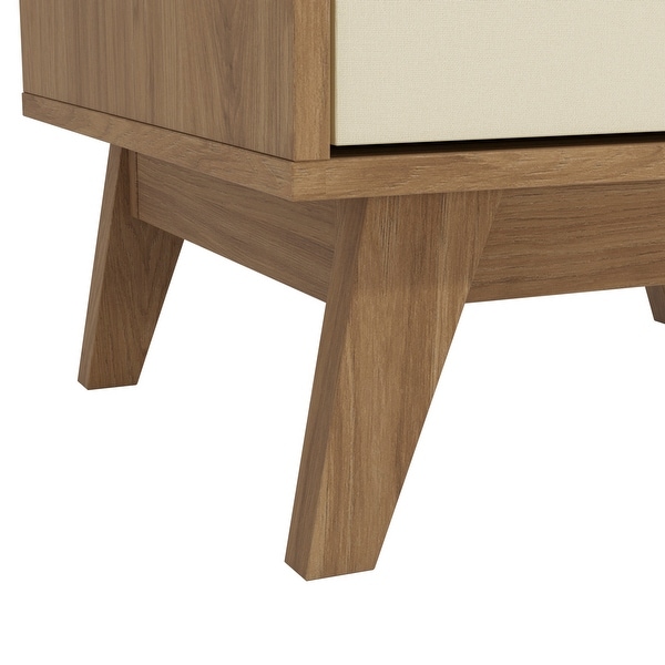 Hartford 2 Drawer Nightstand with Niche in Light Brown Crème - - 3705