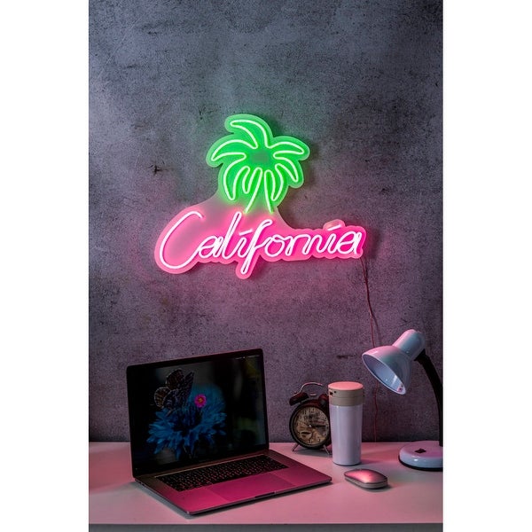 19.7 US Novelty California Led Neon Sign Wall Décor - Overstock - 368