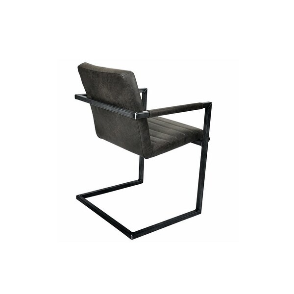 JAMIL Leather Chair - Overstock - 34484453