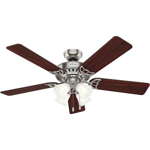 52 inch Studio Series New Bronze Ceiling Fan with LED Light Kit and Pu