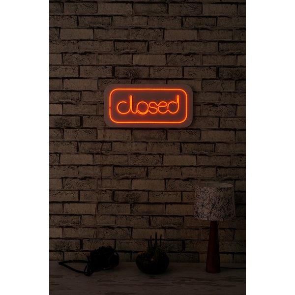 17.7 Novelty Closed Led Neon Sign Wall Décor - 0.8