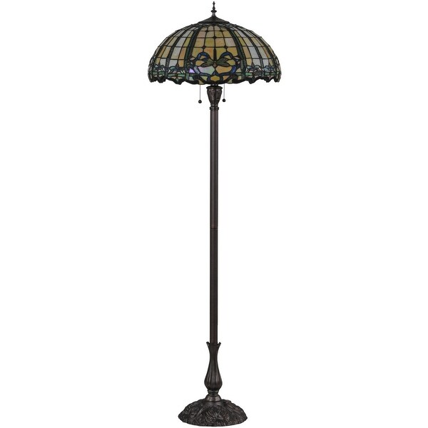 Meyda Tiffany Tiffany Dragonfly 3 Light 63 Tall Hand-Crafted Floor - O