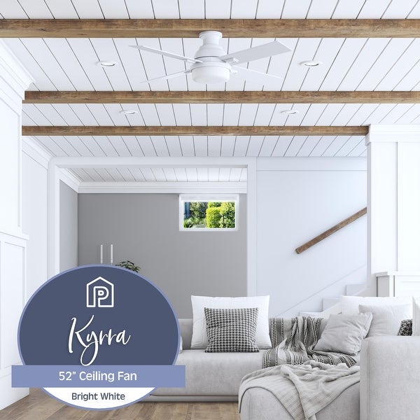 52 Kyrra Indoor Modern Farmhouse Ceiling Fan with with Remote Control