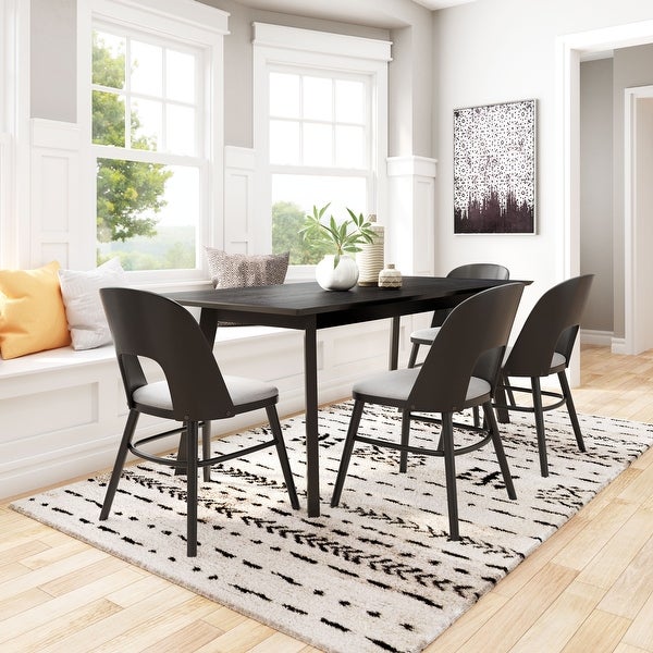 Colorado Dining Chair (Set of 2) Gray & Black - 54 x 84 - Overstock -