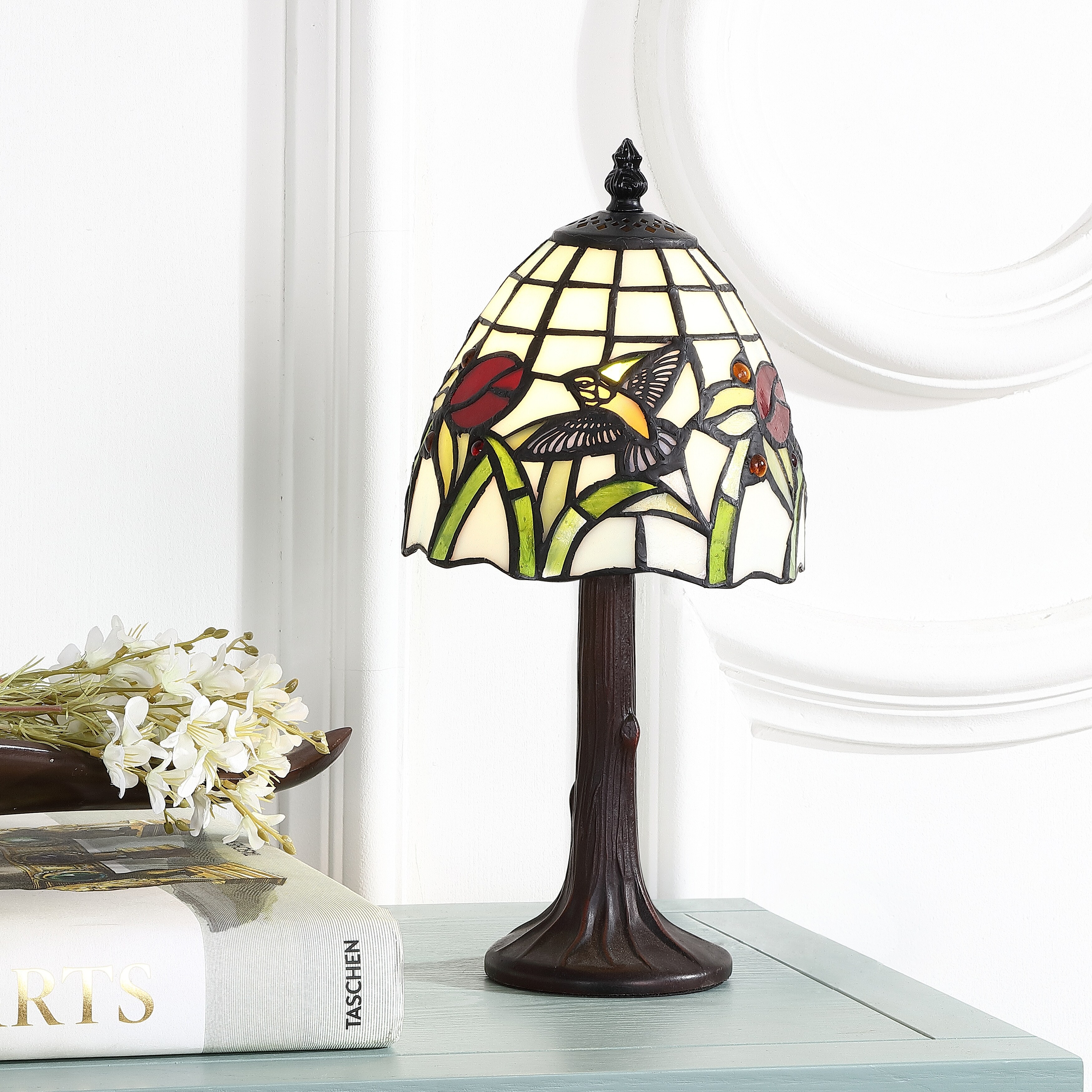 Campbell Tiffany-Style 12 LED Table Lamp