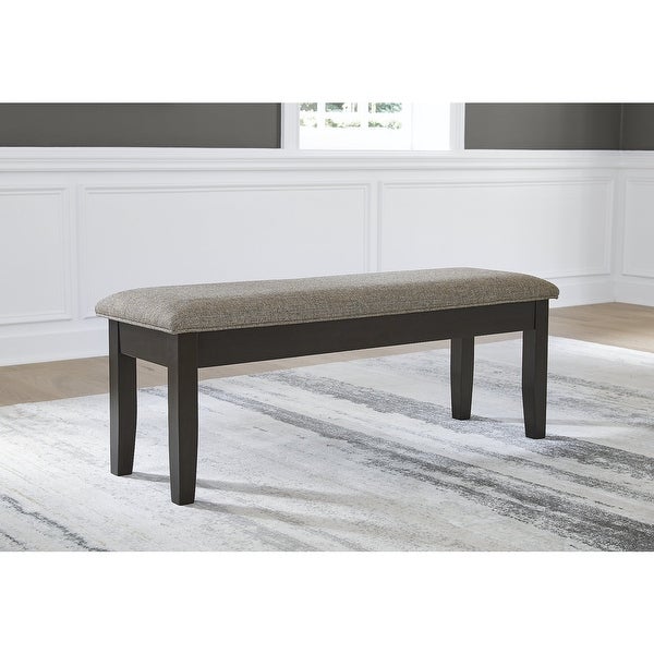 Ashley Furniture Ambenrock Light Brown/Black Upholstered Storage Bench