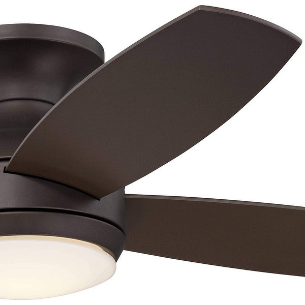 Elite Modern Industrial Hugger Low Profile Indoor Ceiling Fan with LED