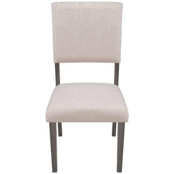 4 Pieces Mid Century Wood Upholstered Dining Chairs for Small Places,