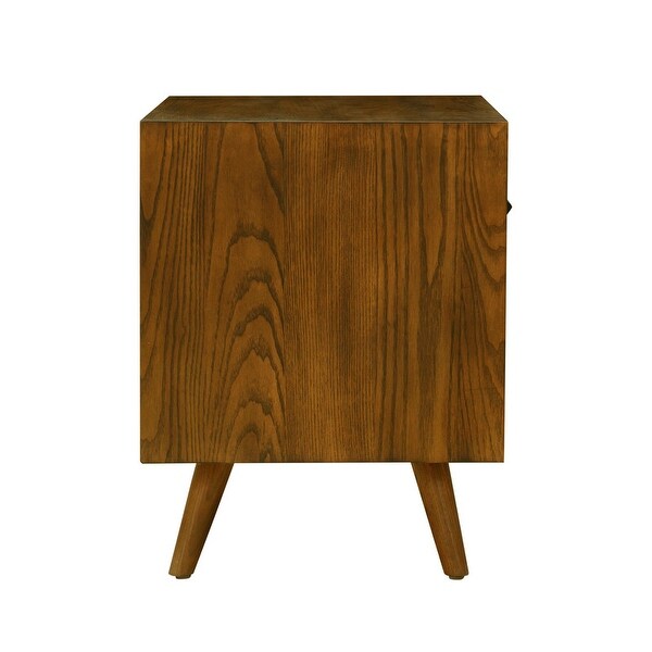 Emery Pecan Wood Nightstand - - 36078423