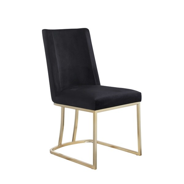 Velvet Upolstered Side Dining Chairs(Set of 2) - Overstock - 37181005