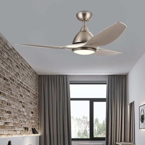 CO-Z 52 3-Blade Contemporary Reversible LED Ceiling Fan with Light Kit