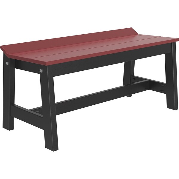 Poly Lumber Café Dining Bench - Overstock - 35489889