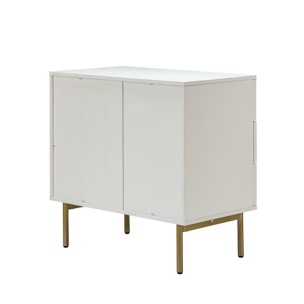 Selamat Multifunctional Contemporary Classic Chest with Metal Legs by