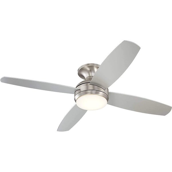 Elite Modern Industrial Hugger Low Profile Indoor Ceiling Fan with LED