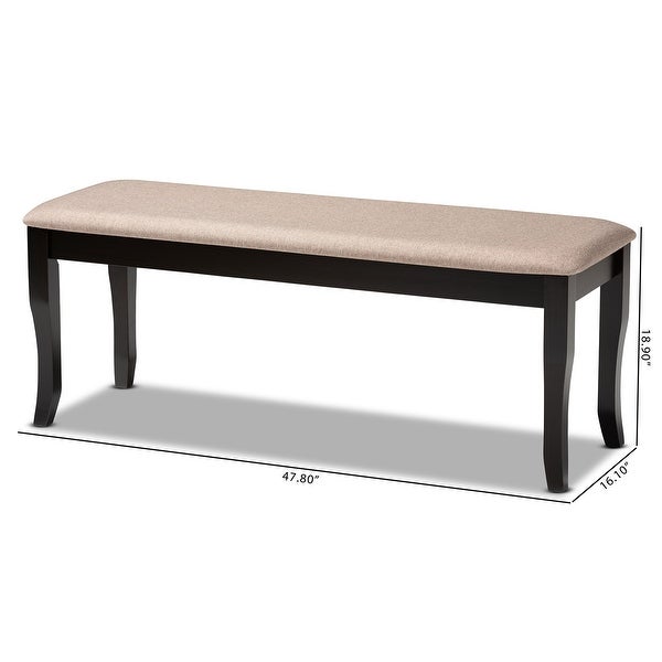 Cornelie Modern and Contemporary Transitional Dining Bench - Overstock