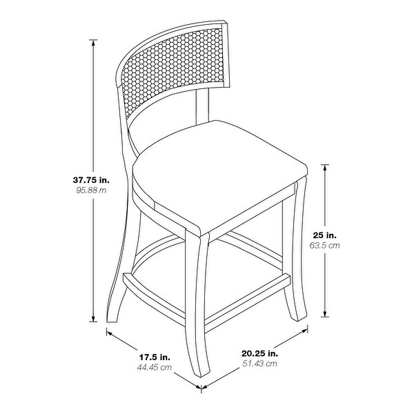 OS Home and Office Furniture Lantana 26 Counter Stool - Overstock - 35