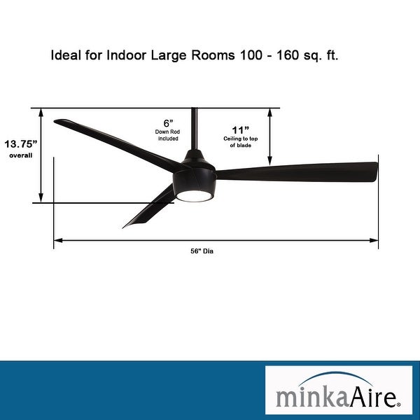 Skinnie - Led 56 Ceiling Fan by Minka Aire | Overstock.com Shopping -