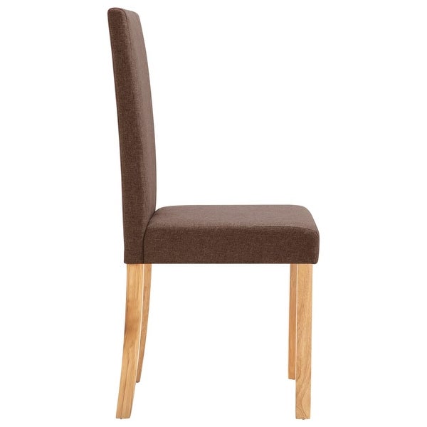 Dining Chairs 4 pcs Brown Fabric - Overstock - 36213308