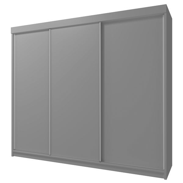 Hicksville Modern Wooden Wardrobe - Armoire - 99 Inch Wide - - 3633794