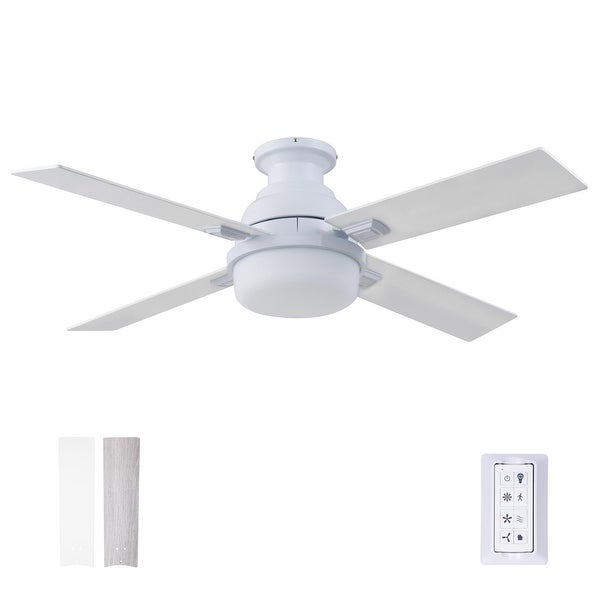 52 Kyrra Indoor Modern Farmhouse Ceiling Fan with with Remote Control