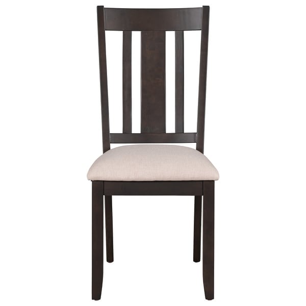 Industrial Style Wooden Dining Chairs with Ergonomic Design & Solid Wo