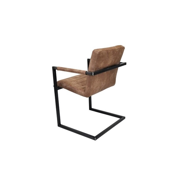 JAMIL Leather Chair - Overstock - 34484453