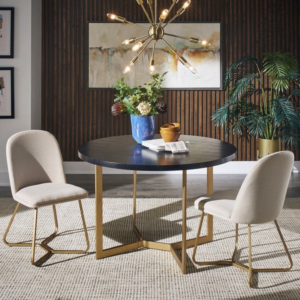 Cheyenne Gold Metal Dining Chair (Set of 2) by iNSPIRE Q Modern - Over