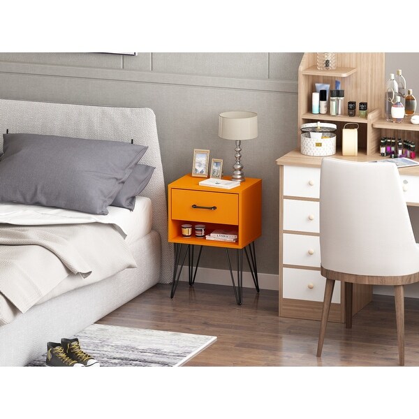 1-drawer Modern Nightstand - - 34189260