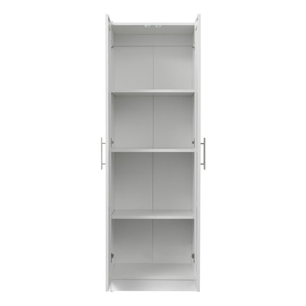 High Wardrobe and Kitchen Cabinet with 2 Doors and 3 Partitions to Sep