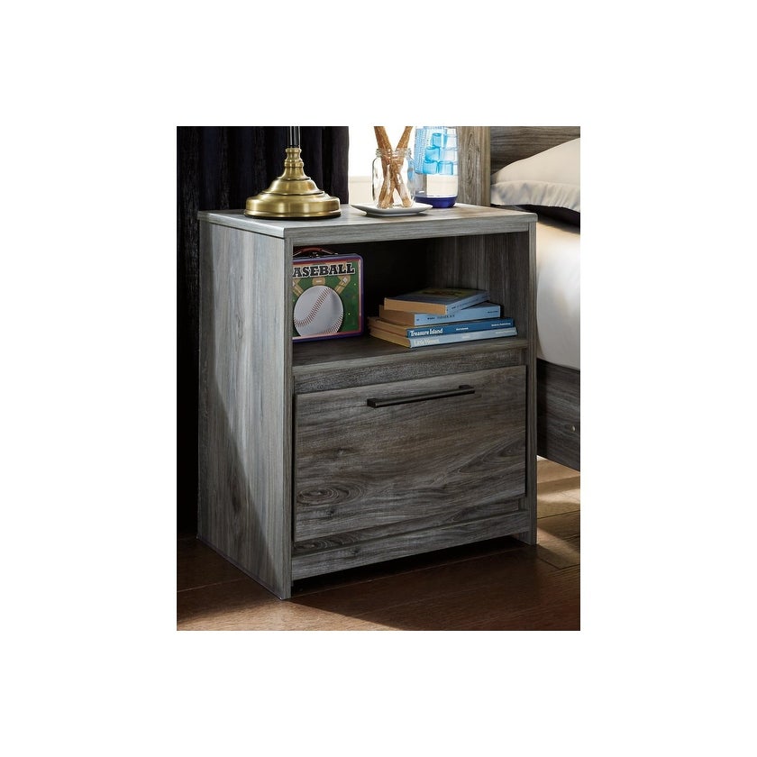 Ashley Furniture B221-91 Baystorm Night Stand w/ Smokey Gray Finish -