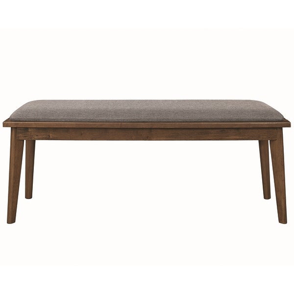 Retro Modern Design Natural Walnut Bench - Overstock - 37175901