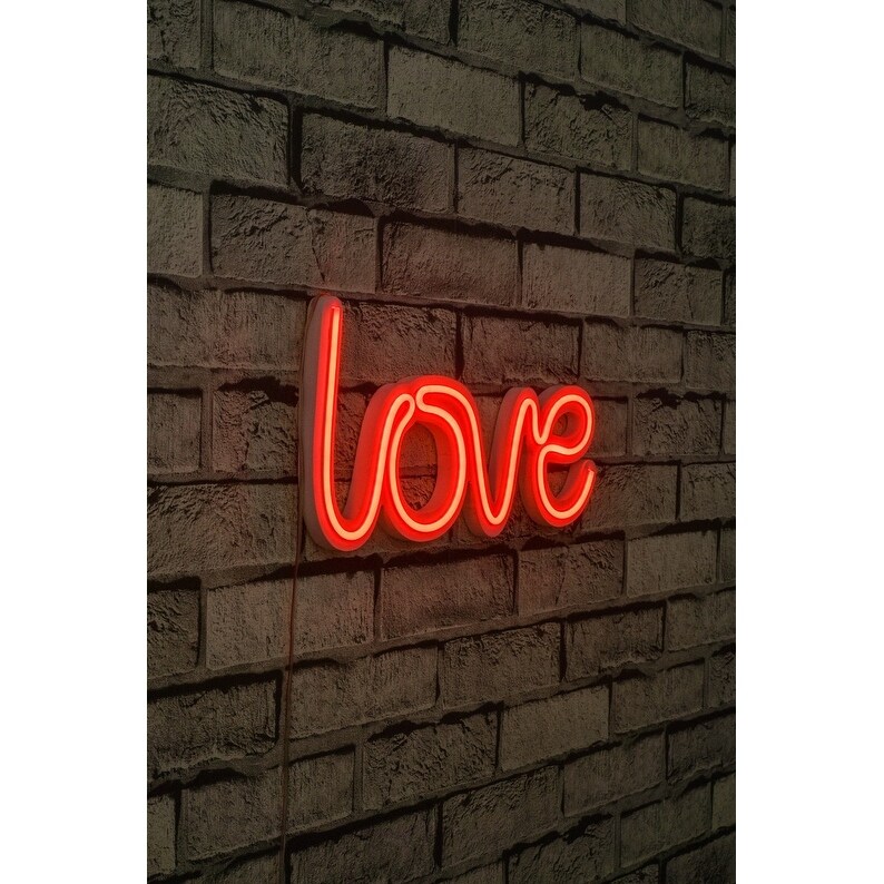 14.6 Novelty Love Led Neon Sign Wall Décor - Overstock - 36874682