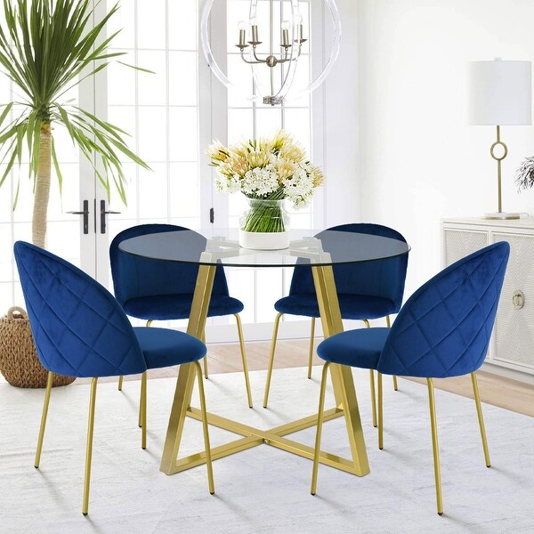 Modern Velvet Dining Chair (Set of 4 ) - Overstock - 35504817