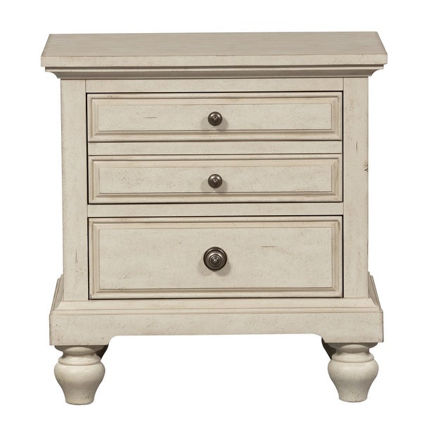 High Country Antique White finish Night Stand - - 11105278