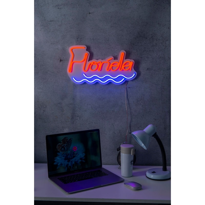 16.9 US Novelty Florida Led Neon Sign Wall Décor - Overstock - 368923