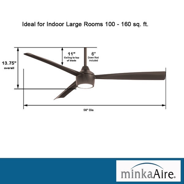 Skinnie - Led 56 Ceiling Fan by Minka Aire | Overstock.com Shopping -