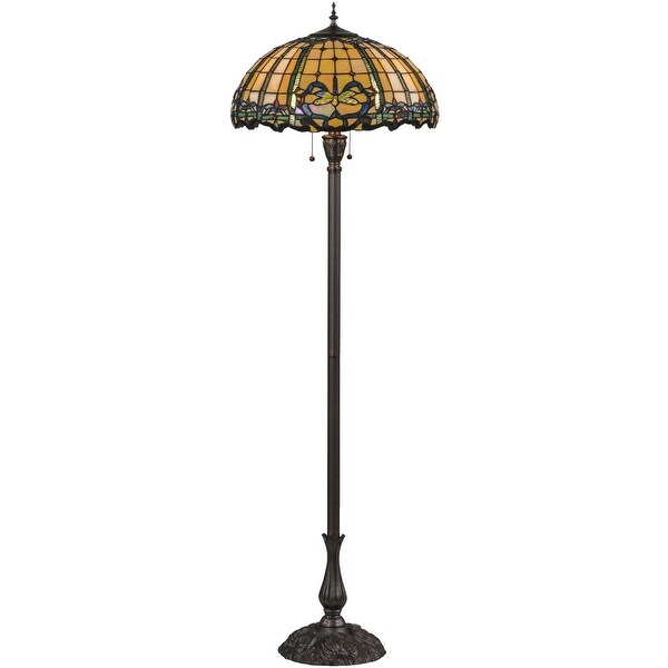 Meyda Tiffany Tiffany Dragonfly 3 Light 63 Tall Hand-Crafted Floor - O