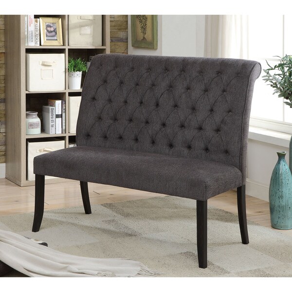 Furniture of America Sheila Contemporary Tufted Fabric 2-seater Dining