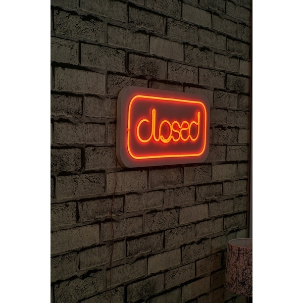 17.7 Novelty Closed Led Neon Sign Wall Décor - 0.8