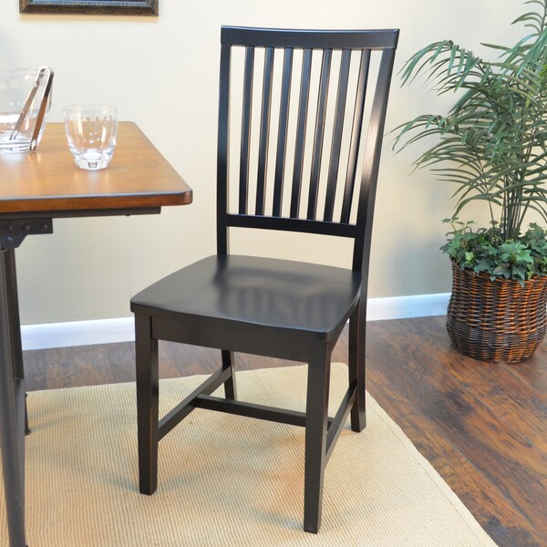 Perry Mission-style Hardwood Dining Chair - Overstock - 9759207