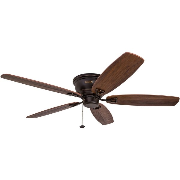 Honeywell Glen Alden 4-light Oil Rubbed Bronze Hugger Ceiling Fan | Ov