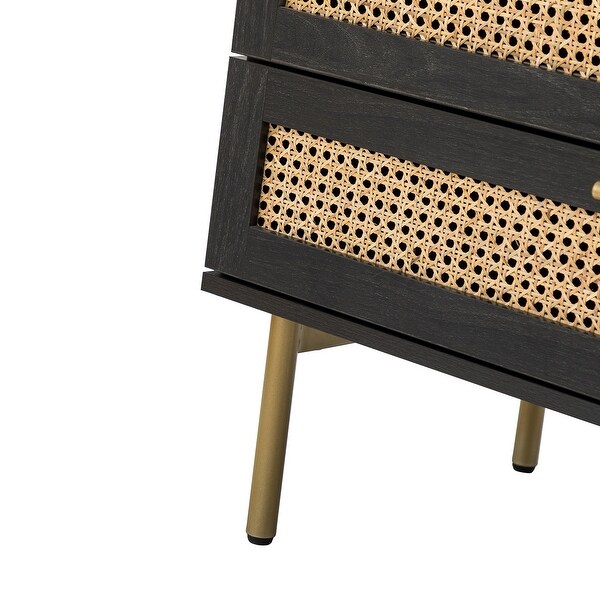 Selamat Multifunctional Contemporary Classic Chest with Metal Legs by