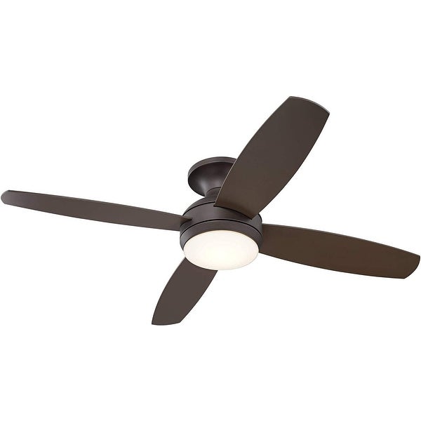 Elite Modern Industrial Hugger Low Profile Indoor Ceiling Fan with LED