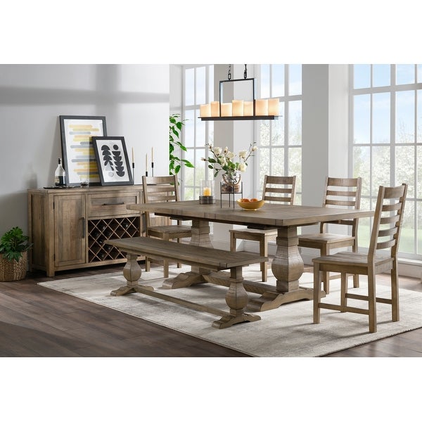 Napa 66 Solid Wood Dining Bench by Martin Svensson Home - Overstock -