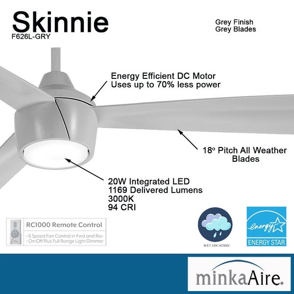 Skinnie - Led 56 Ceiling Fan by Minka Aire | Overstock.com Shopping -