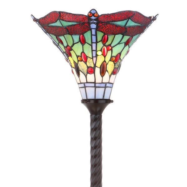 Davis Tiffany-Style 71 Torchiere LED Floor Lamp