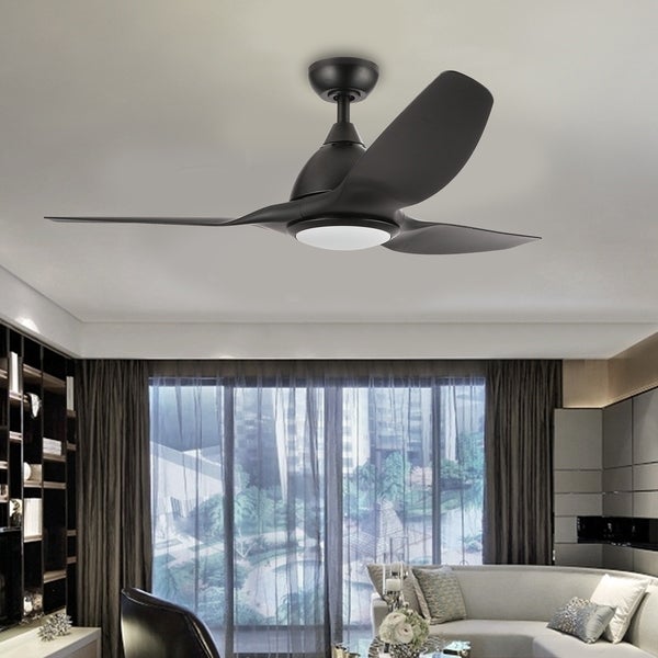 CO-Z 52 3-Blade Contemporary Reversible LED Ceiling Fan with Light Kit