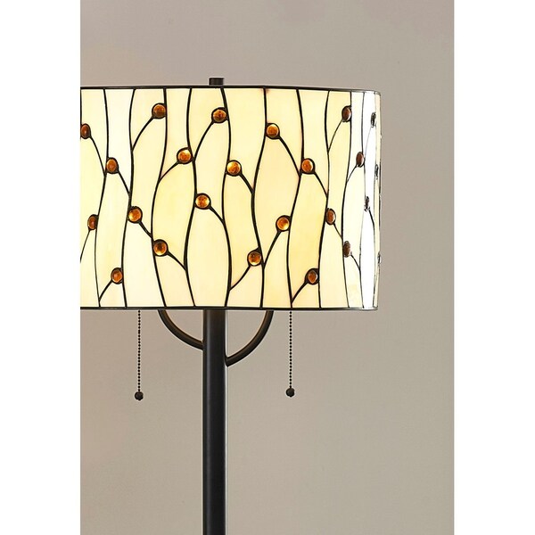 Vines 61H Tiffany Floor Lamp - Natural - Overstock - 23058223