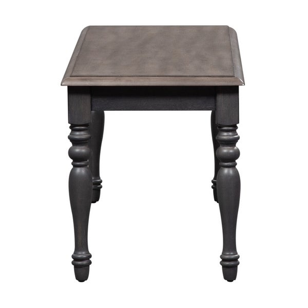 Ocean Isle Slate Weathered Pine Bench - Overstock - 30526987