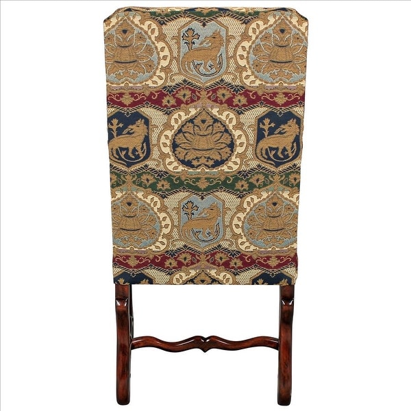 Design Toscano Chateau DuMonde Coat of Arms Dining Arm Chair - Oversto